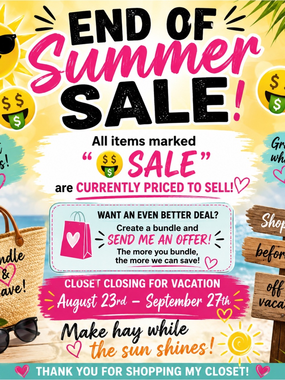 End of Summer Sale Flyer